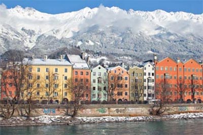 The Alps of the Austrian Tyrol in Winter